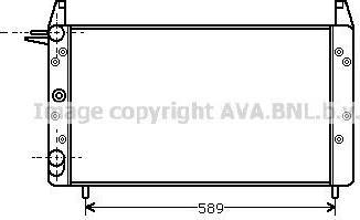 Prasco FT2068 радиатор, охлаждение двигателя на FIAT UNO (146A/E)