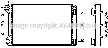 Prasco FT2212 радиатор, охлаждение двигателя на FIAT PUNTO (188)