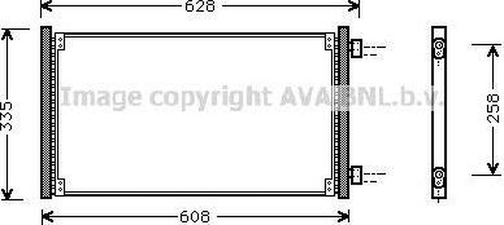 Prasco FT5213 конденсатор, кондиционер на FIAT PUNTO (188)