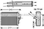 Prasco FT6304 теплообменник, отопление салона на FIAT PANDA (169)