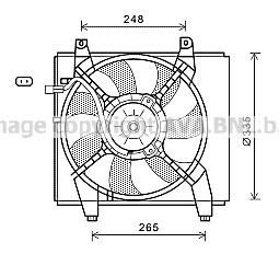 Prasco HY7547 вентилятор, охлаждение двигателя на HYUNDAI MATRIX (FC)