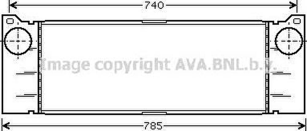Prasco MS4371 интеркулер на MERCEDES-BENZ VITO автобус (W639)