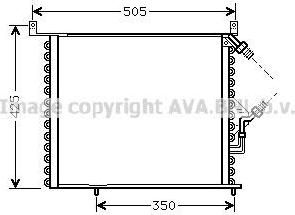 Prasco MS5193 конденсатор, кондиционер на MERCEDES-BENZ 190 (W201)