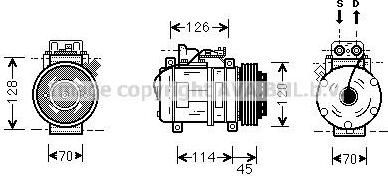 Prasco MSK278 компрессор, кондиционер на MERCEDES-BENZ SPRINTER 4-t фургон (904)