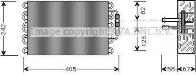 Prasco MSV008 испаритель, кондиционер на MERCEDES-BENZ C-CLASS (W202)