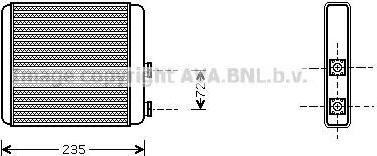 Prasco OL6321 теплообменник, отопление салона на OPEL ASTRA G седан (F69_)