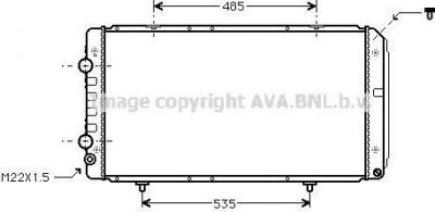 Prasco PE2145 радиатор, охлаждение двигателя на FIAT DUCATO фургон (230L)