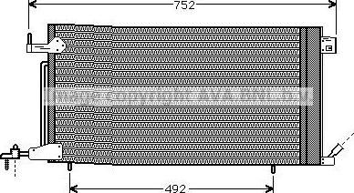 Prasco PEA5187 конденсатор, кондиционер на PEUGEOT 306 Break (7E, N3, N5)