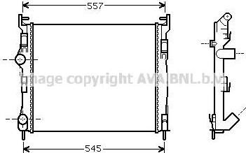 Prasco RTA2326 радиатор, охлаждение двигателя на RENAULT CLIO II (BB0/1/2_, CB0/1/2_)