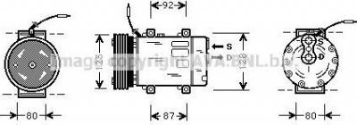 Prasco RTK243 компрессор, кондиционер на RENAULT MEGANE I (BA0/1_)