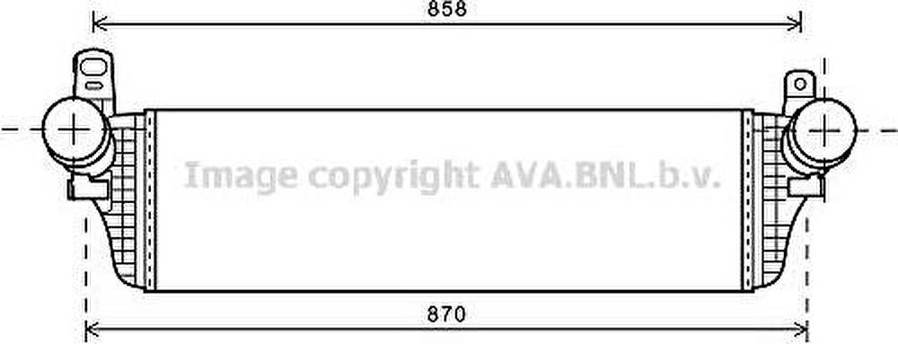 Prasco VWA4313 интеркулер на VW TRANSPORTER V c бортовой платформой/ходовая часть (7JD, 7JE,