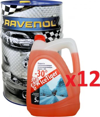 RAVENOL 4014835841727 Набор SSO SAE 0W-30 (60л) цвет + Ice Tiger -30 (5л)*12