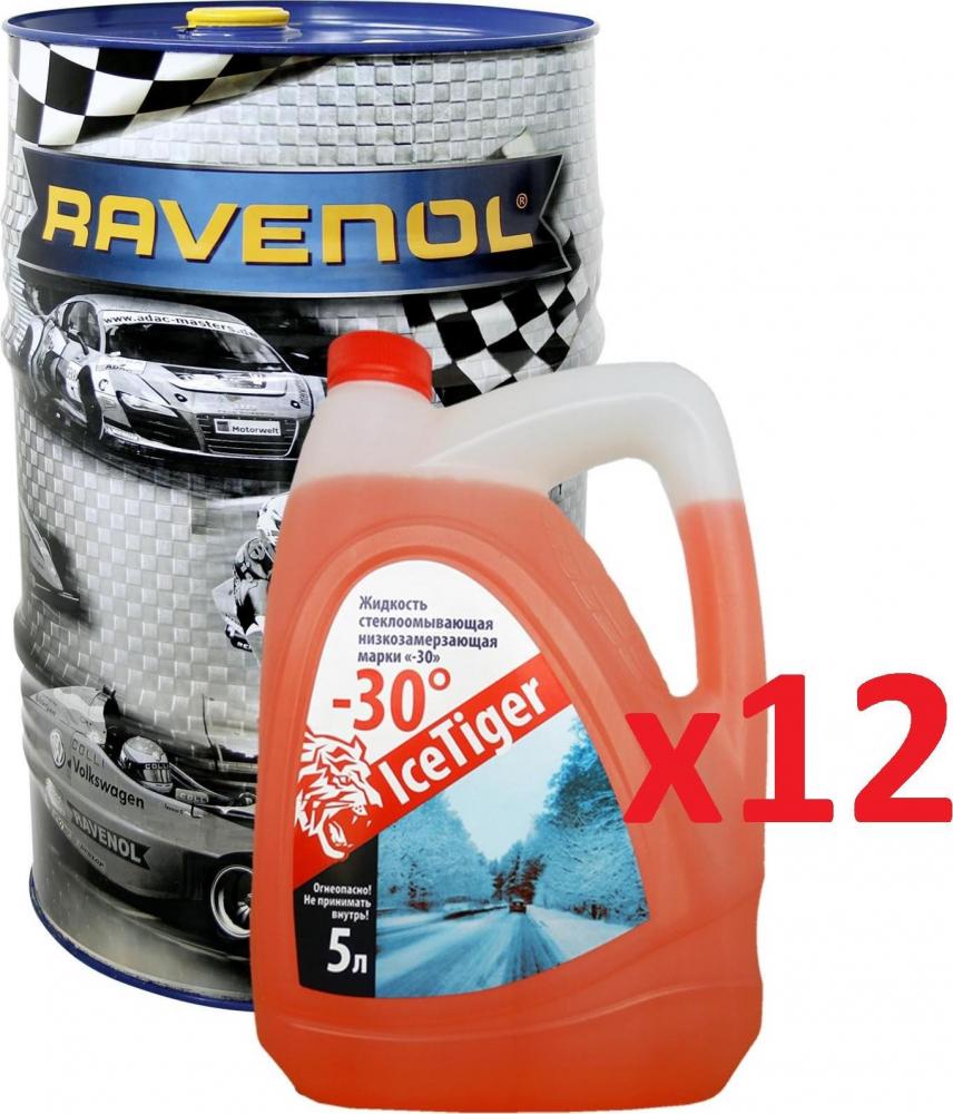 RAVENOL 4014835842083 Набор Super Synthetic Hydrocrack SSH SAE 0W-30 (60л) + Ice Tiger -30 (5л)*12