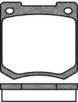 Remsa 0040.00 комплект тормозных колодок, дисковый тормоз на FORD TAUNUS '80 (GBS, GBNS)