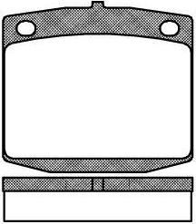 Remsa 0095.10 комплект тормозных колодок, дисковый тормоз на NISSAN DATSUN 160 J (710, A10)