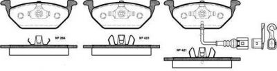 REMSA Колодки передние VW G4 98-00 без датчика/POLO SEDAN (1J0698151G, 0633.21)