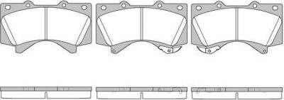 REMSA Комплект тормозных колодок, диско (1271.02)