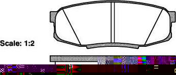 REMSA Колодки задние TOYOTA Land Cruiser (1272.00)