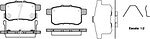REMSA колодки дисковые з. Honda Accord all 08> (133212)
