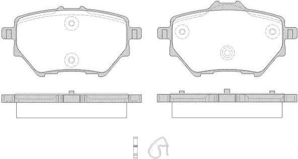 REMSA 1562 00 колодки дисковые з.! Peugeot, Citroen C4 Picasso 1.6/1.6HDi 13> (1562.00)