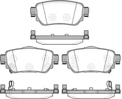 REMSA 1582 02 колодки дисковые задние! Nissan Qashqai 1.2-1.6i/DCi 14> (1582.02)