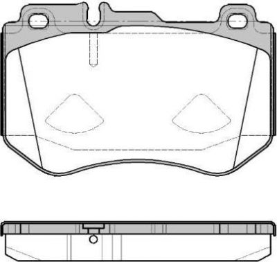 Remsa 1591.00 комплект тормозных колодок, дисковый тормоз на MERCEDES-BENZ C-CLASS (W205)
