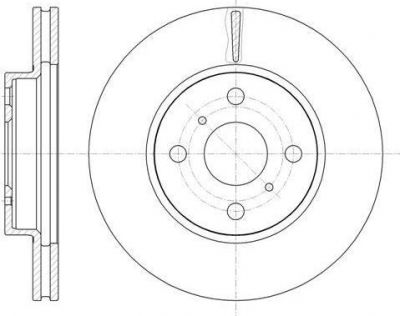 Remsa 61005.10 тормозной диск на TOYOTA YARIS (NHP13_, NSP13_, NCP13_, KSP13_, NLP13_)