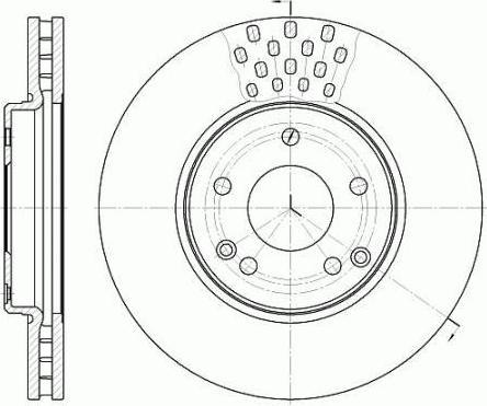 Remsa 61225.10 тормозной диск на MERCEDES-BENZ C-CLASS купе (CL203)