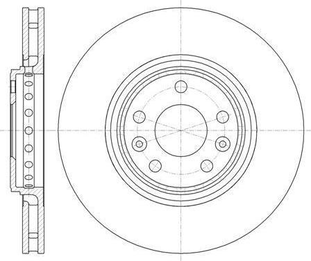 Remsa 61345.10 тормозной диск на RENAULT MEGANE III Grandtour (KZ0/1)
