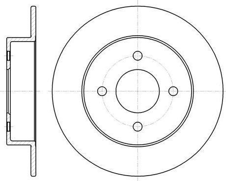 Remsa 61353.00 тормозной диск на NISSAN MICRA II (K11)