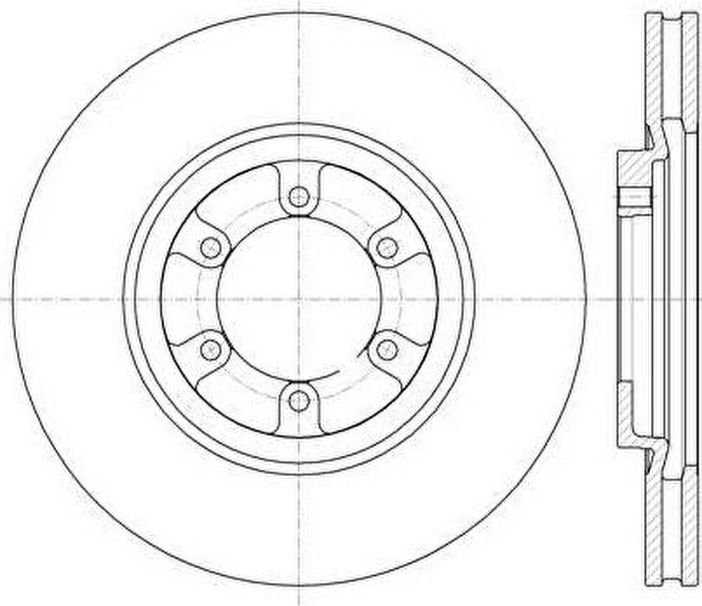 Remsa 61366.10 тормозной диск на HYUNDAI TERRACAN (HP)