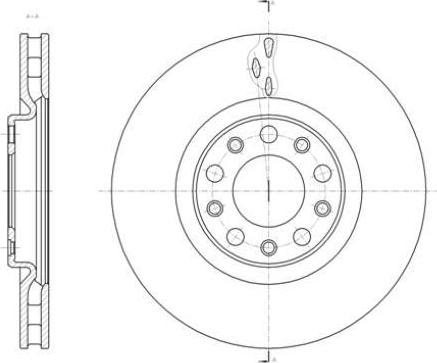 Remsa 61427.10 тормозной диск на ALFA ROMEO 159 (939)
