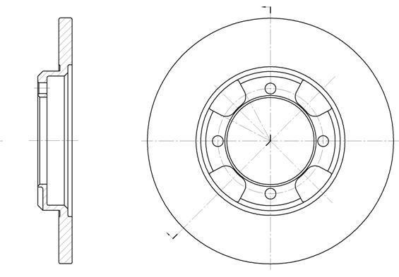 Remsa 6388.00 тормозной диск на MAZDA 323 C IV (BG)