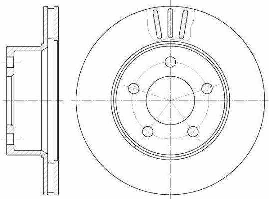 Remsa 6475.10 тормозной диск на JEEP CHEROKEE (XJ)