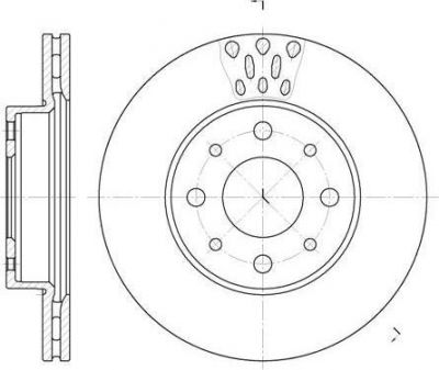 Remsa 6517.10 тормозной диск на ALFA ROMEO 146 (930)