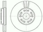 Remsa 6793.10 тормозной диск на LEXUS SC (UZZ40_)