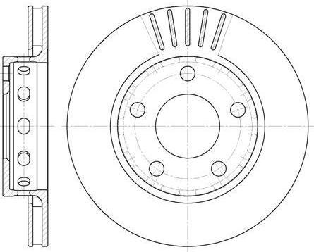 Remsa 6835.10 тормозной диск на VW PASSAT Variant (3B6)