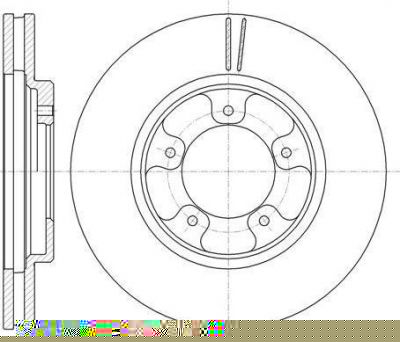 Remsa 6939.10 тормозной диск на TOYOTA HIACE III фургон (YH7_, LH6_, LH7_, LH5_, YH5_, YH6_)