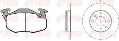 Remsa 8192.07 комплект тормозов, дисковый тормозной механизм на PEUGEOT 106 I (1A, 1C)