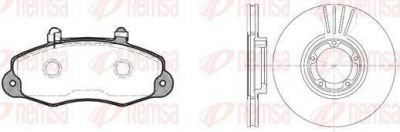 Remsa 8391.01 комплект тормозов, дисковый тормозной механизм на FORD TRANSIT c бортовой платформой/ходовая часть (E_ _)