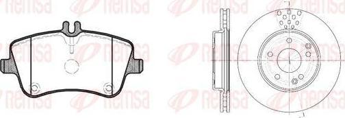 Remsa 8768.00 комплект тормозов, дисковый тормозной механизм на MERCEDES-BENZ CLC-CLASS (CL203)
