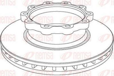 Remsa NCA1047.20 тормозной диск на SCANIA P,G,R,T - series