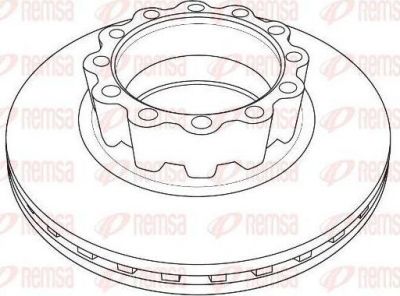 Remsa NCA1230.20 тормозной диск на MAN TGM