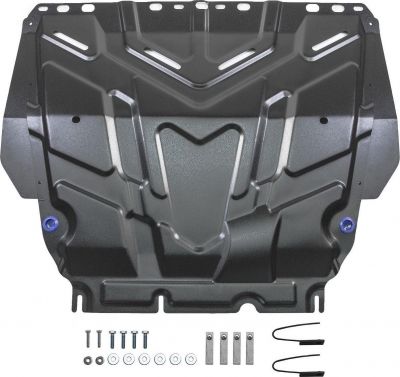 RIVAL RIVAL 111.1850.1 Защита картера + КПП, Ford Focus 2015-, V - все/Ford С-Max 2003-2010, V - 1.6; 1.8; 2.0/Ford Focus 2 (111.1850.1)