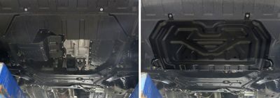RIVAL RIVAL 111.4036.1 Защита картера + КПП + комплект крепежа, Mitsubishi Outlander 2015-, V - 2.0; 2.4; 3.0/Mitsubishi Ou (111.4036.1)