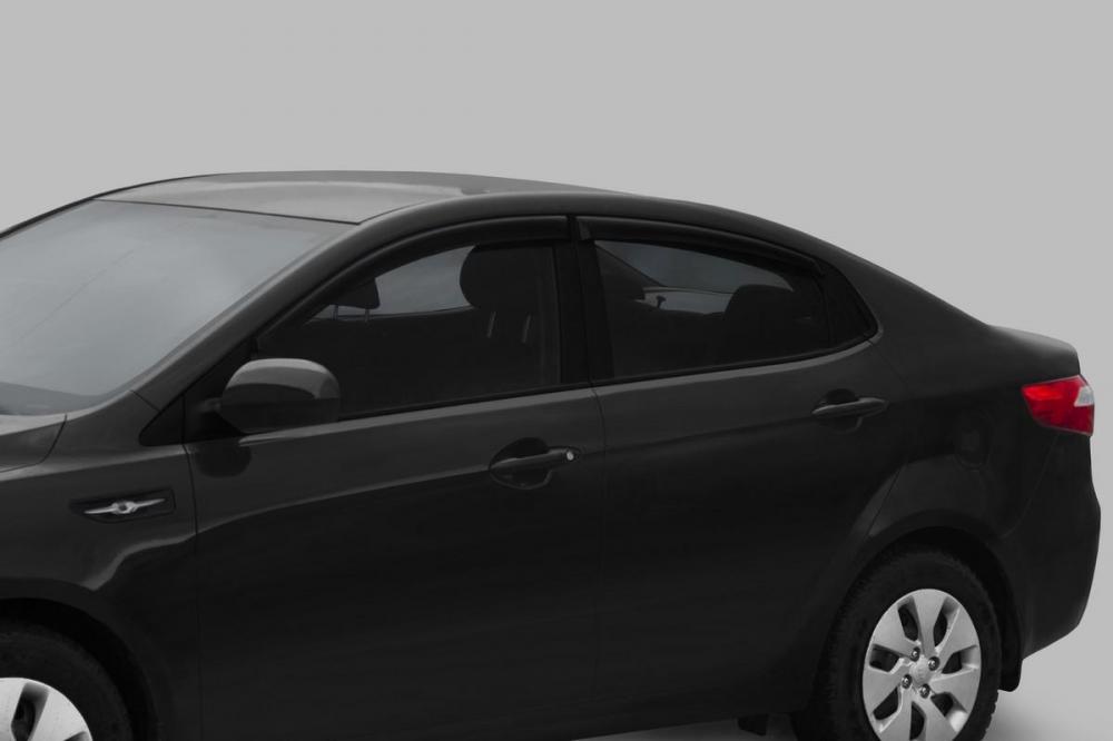 RIVAL RIVAL 32803001 Дефлекторы окон, RIVAL, для Kia Rio SD 2011-2017 (32803001)