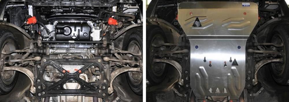 RIVAL RIVAL 333.0323.1 Защита картера + КПП, Audi A8 2010-2018,V - 3.0; 4.0; 4.2 (333.0323.1)