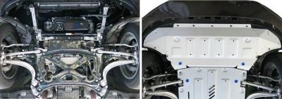 RIVAL 333.0329.1 Защита картера и радиатора алюм. audi q7 3.0tfsi/ 3,0tdi 2015>