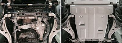 RIVAL Защита картера для Mercedes Benz GLE 2015-, V-250d; 350d; 400/Mercedes Benz GLE Coupe 2015-, V-350d; (333.3930.1)