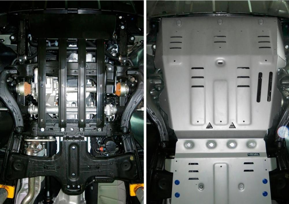 RIVAL RIVAL 333.5836.1.6 Защита картера + комплект крепежа, RIVAL, Алюминий, VW Amarok 2010-2016, V - 2.0 TDI/VW Amarok 2016- (333.5836.1.6)